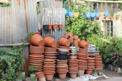 Selection of containers for gardening