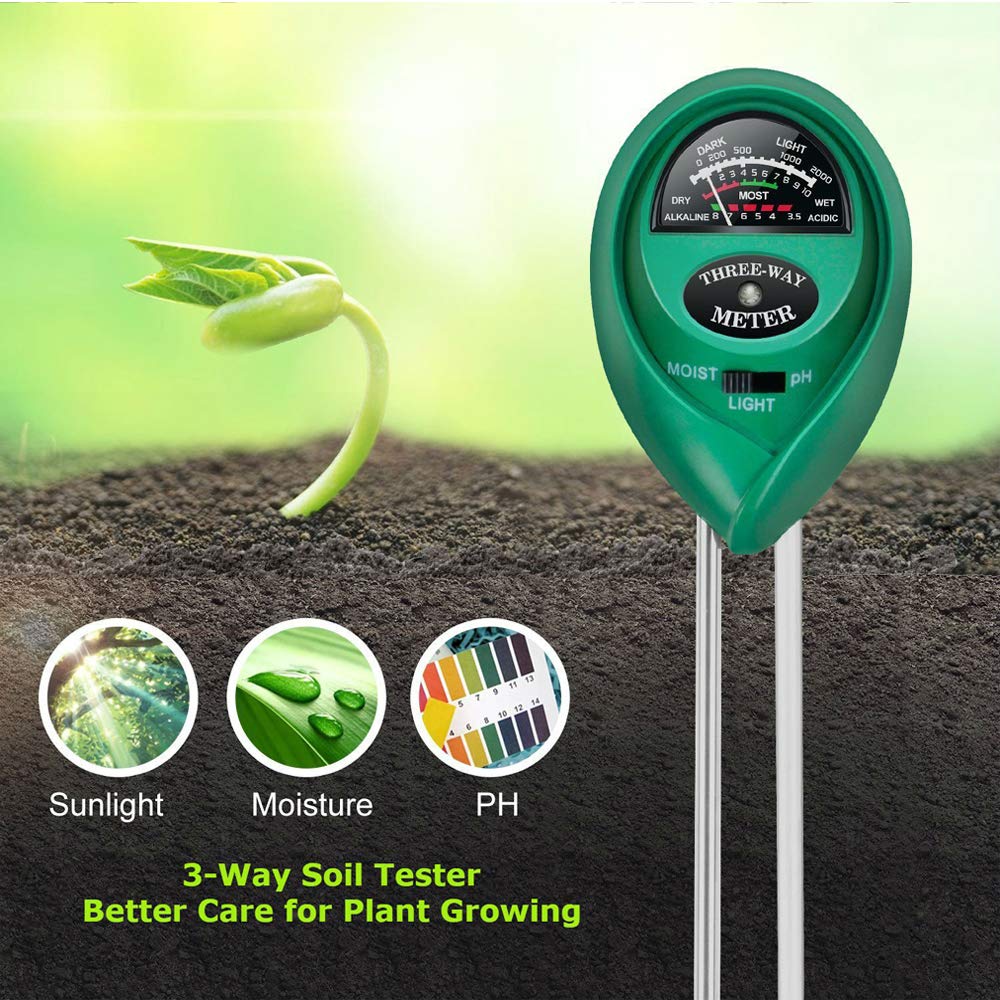 3 in 1 soil tester for balcony gardening