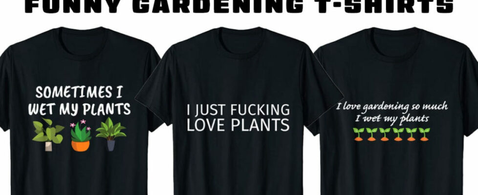 funny gardening t-shirts cover
