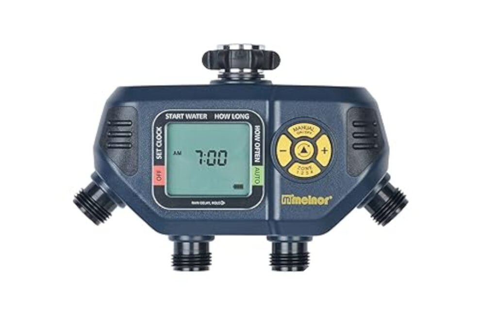 Garden hose watering timer for your strawberries. 