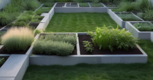 breeze block raised garden beds