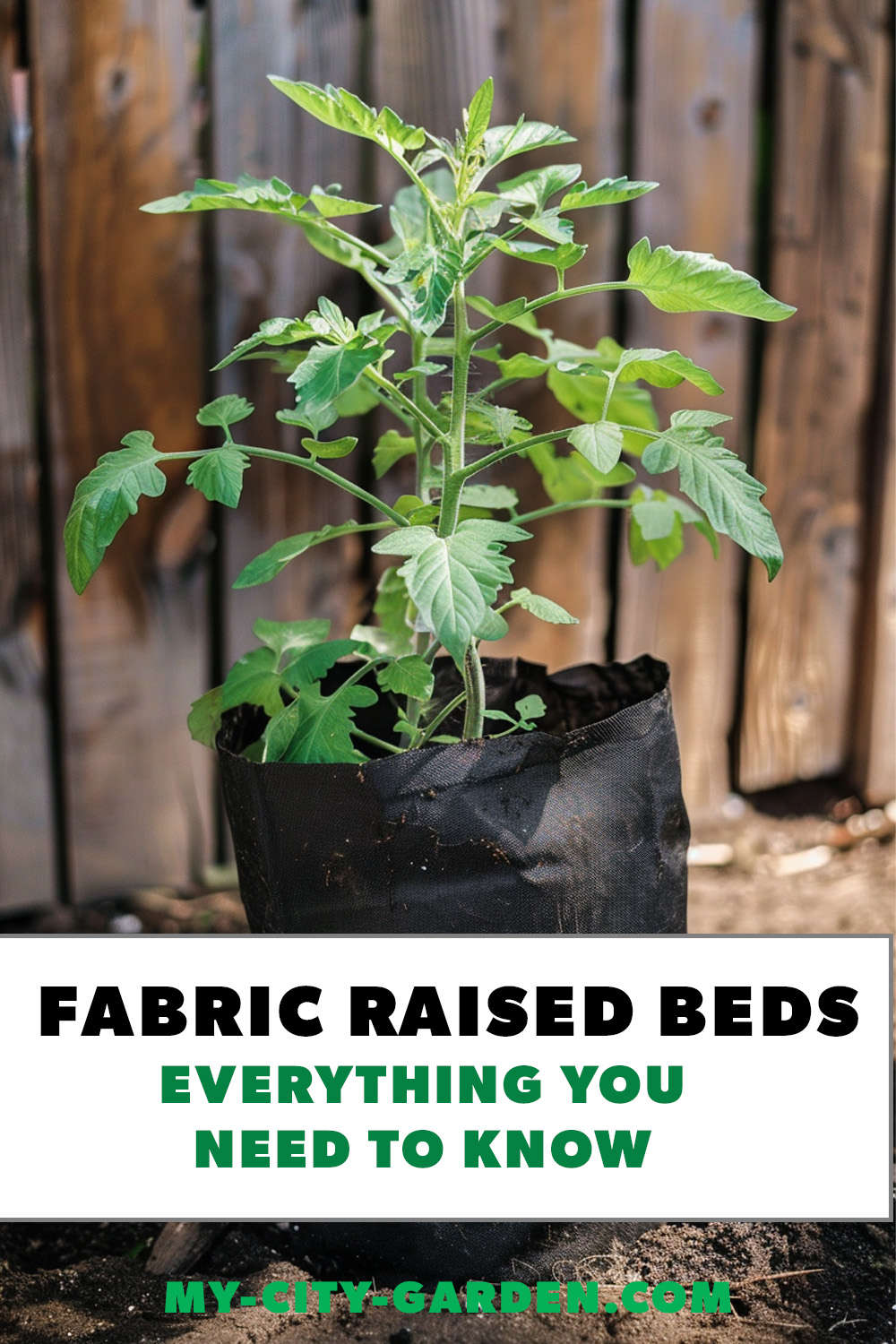 Easy instructions for growing in fabric raised garden beds