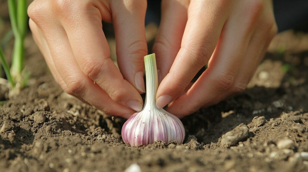 planting garlic