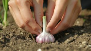 planting garlic